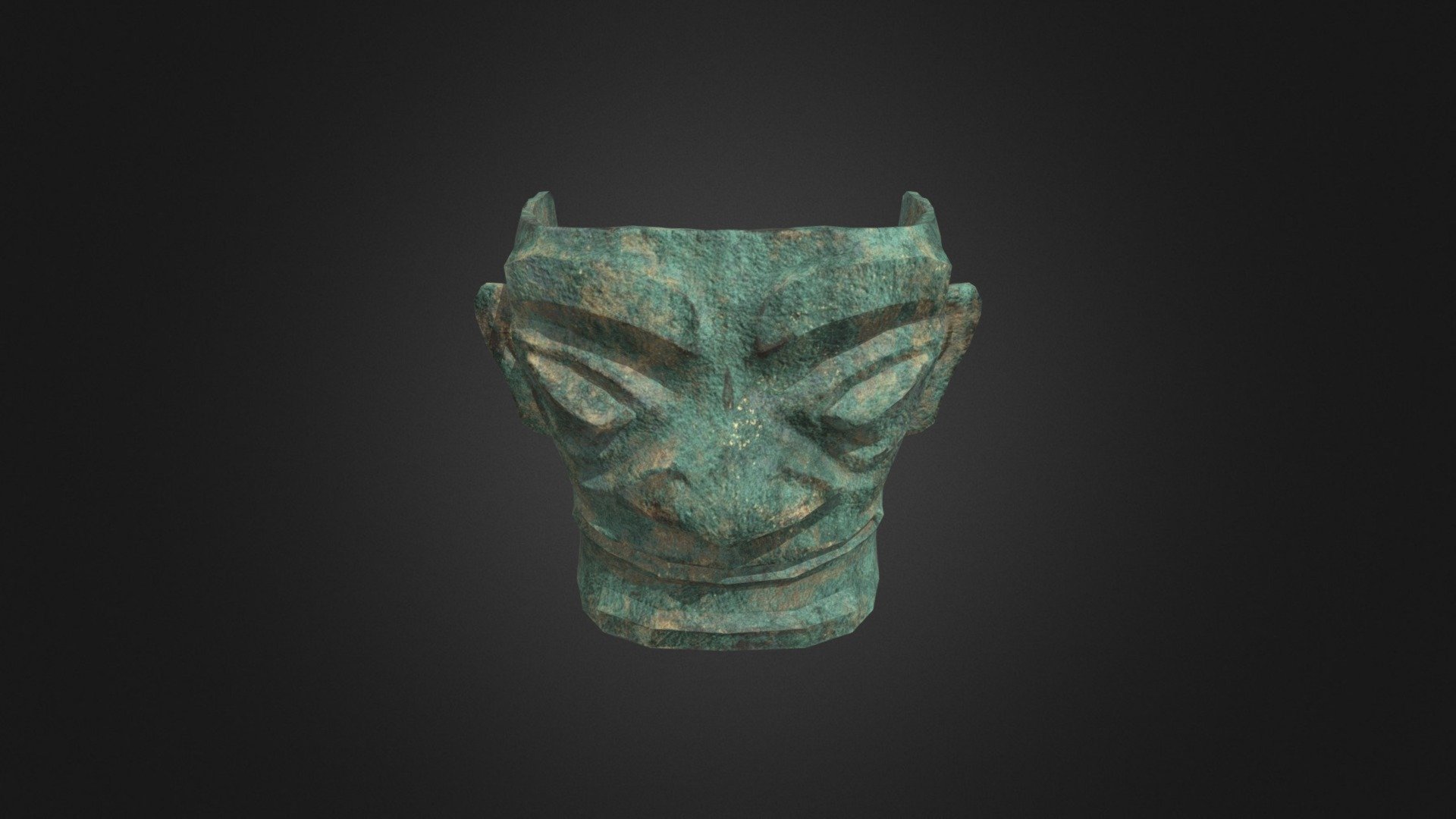Bronze mask