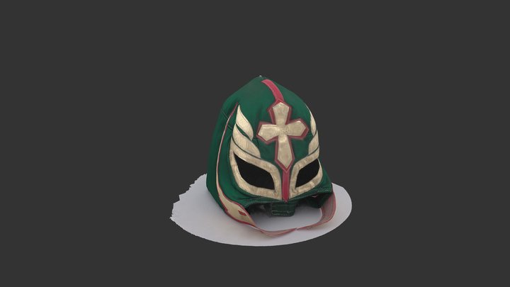 Mexican wrestling mask 3D Model