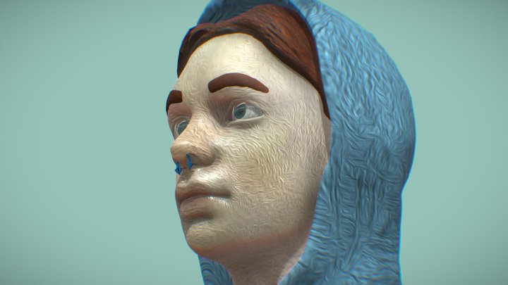 Autoportrét (Vincent Van Gogh style) 3D Model