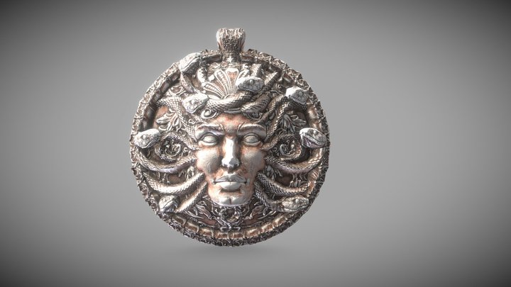 Pendant Head of Medusa 3D Model