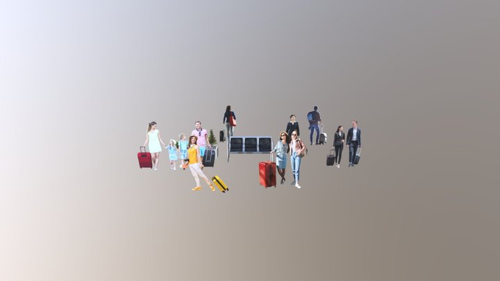 Airport objects 3D Model