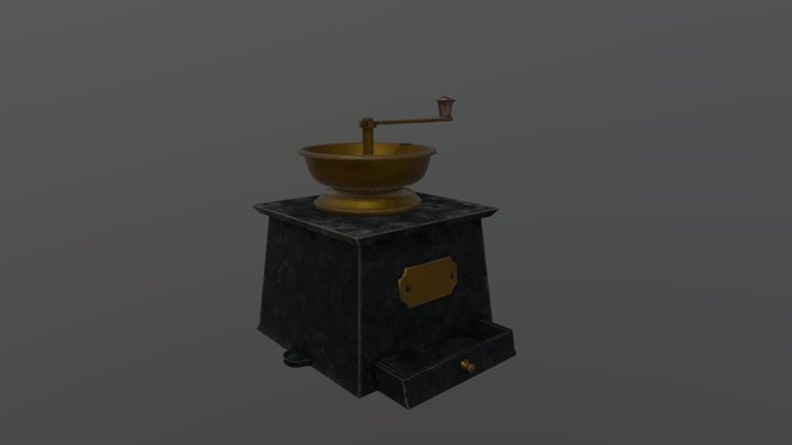 Model of Victorian Era Coffee Mill 3D Model