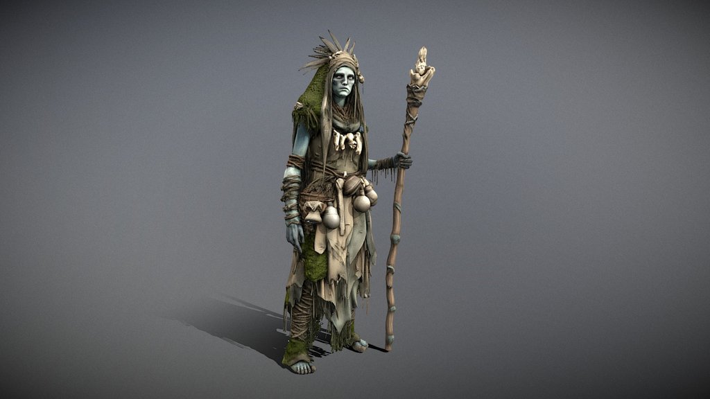 Swamp Witch - Game Character