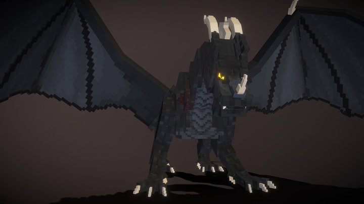 Great Ashen Dragon 3D Model