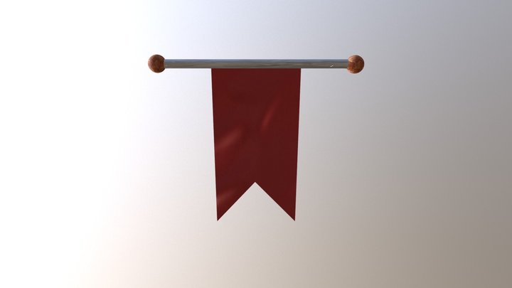 Throne Room Banner 3D Model