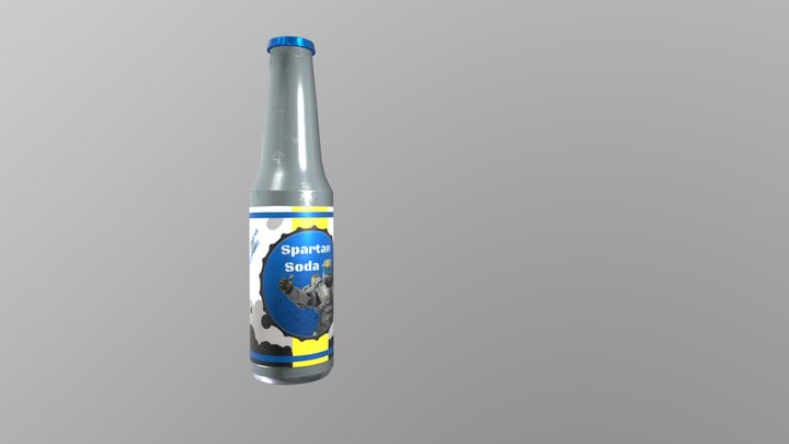 The Spartan Soda Bottle 3D Model