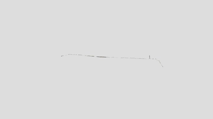 Long walk 8cm night scan street 3D Model