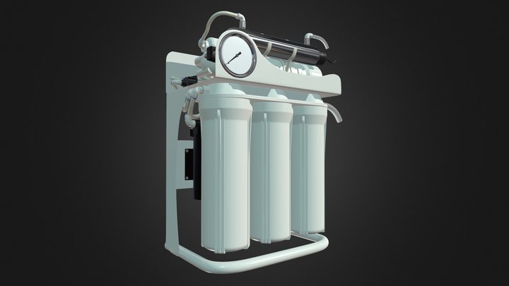 Reverse Osmosis Water Filter 3D Model