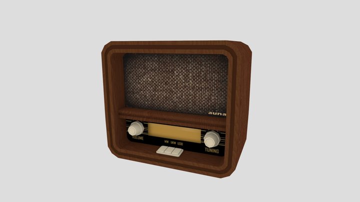 3D Modeling - Radio Auna belle époque 3D Model