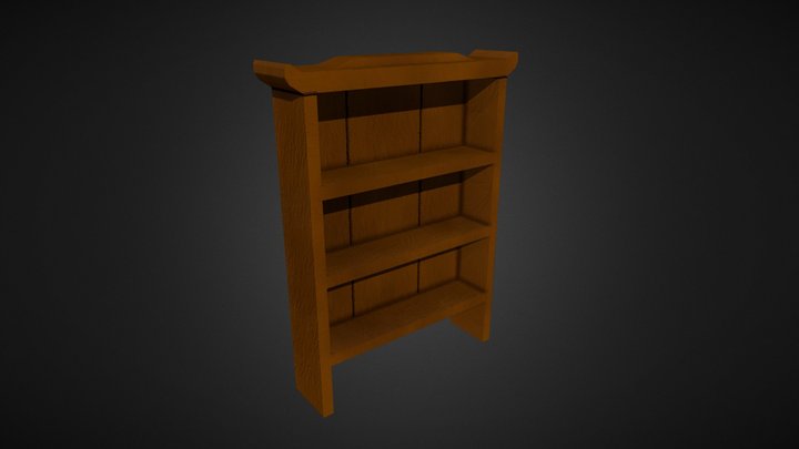 Toon Bookcase 3D Model