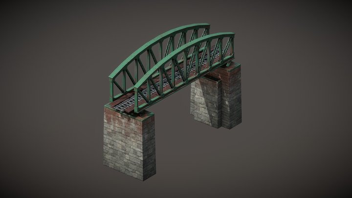 Railway bridge 3D Model