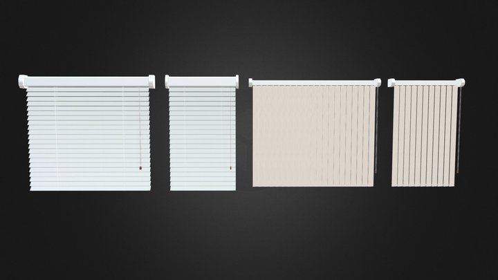 Blinds horizontal and vertical 3D Model