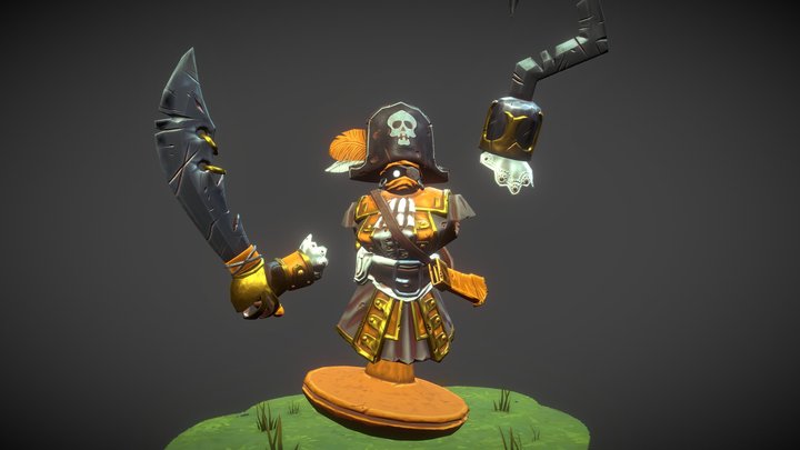 Pirate Queen - Toy Tactics 3D Model