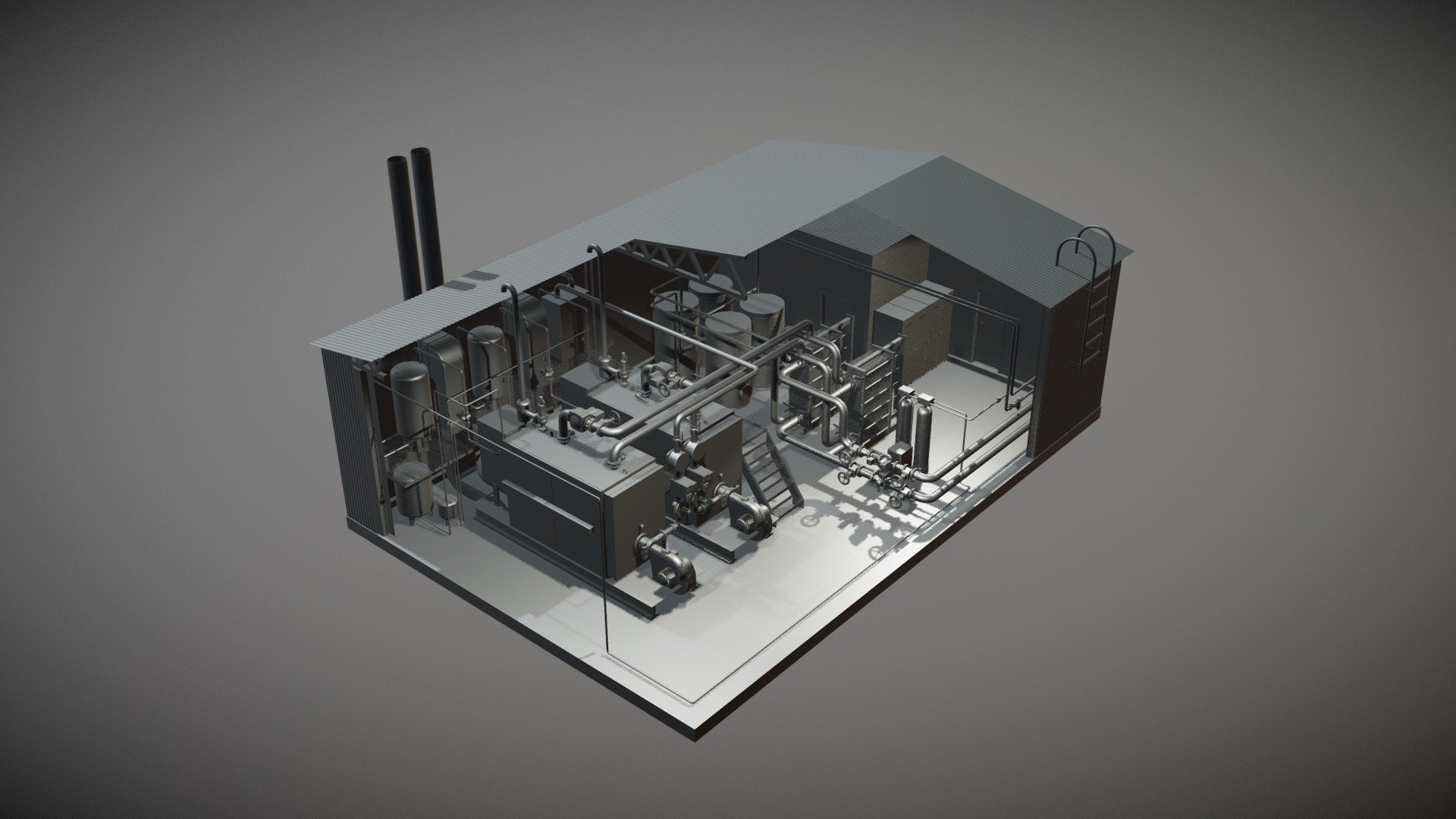 Boiler Room 3d Model By Adeptus Adeptice E3ad4d5 Sketchfab 0432
