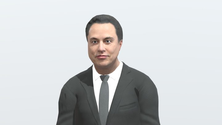 Elon Musk Fully Rigged 3D Model