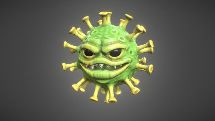 Virus Character 3D Model