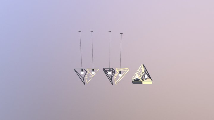 разделенные треугольники 3D Model