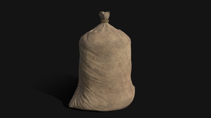 Burlap Sack 3D Model