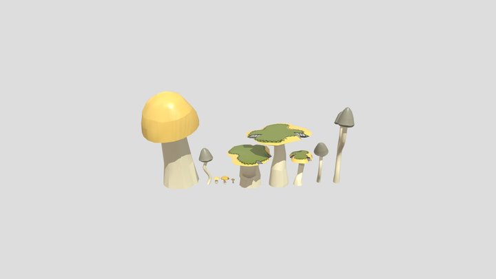 Shrooms 3D Model