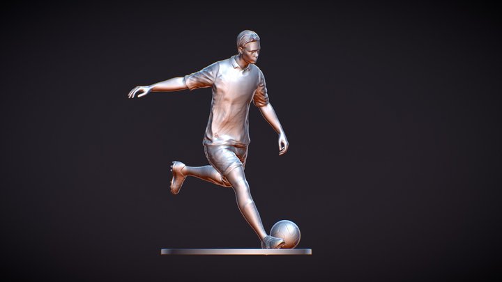 Footballer 02 Footstrike 04 3D Model