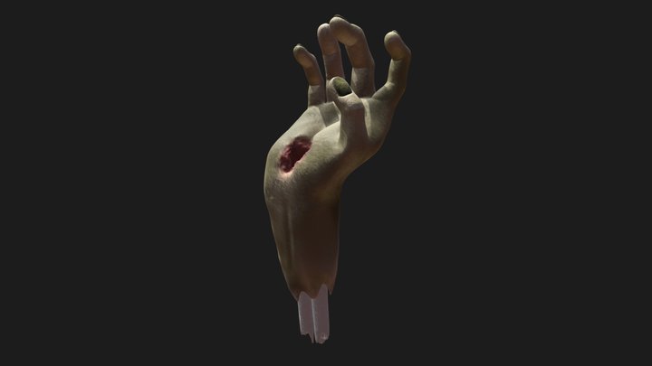 Zombie Hand 3D Model