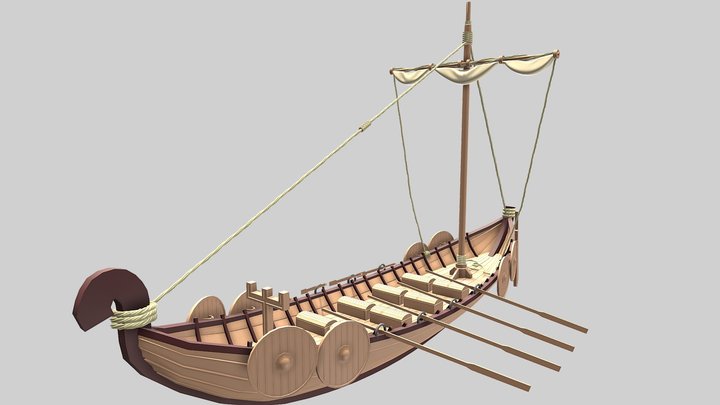 Vikingship 3D Model