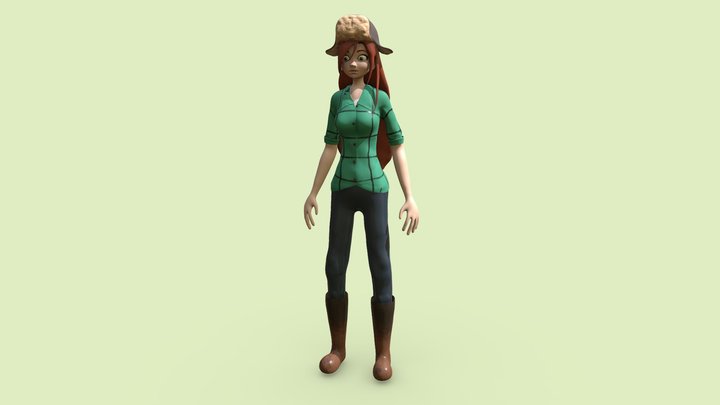 Wendy Corduroy-Gravity Falls 3D Model