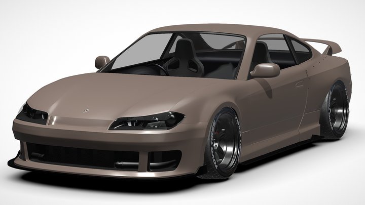 Nissan Silvia (S15) Tuned Version 3D Model