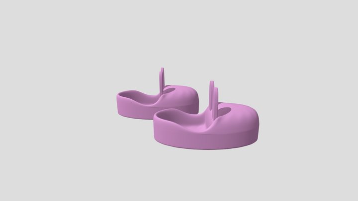 Bunny Slippers 3D Model