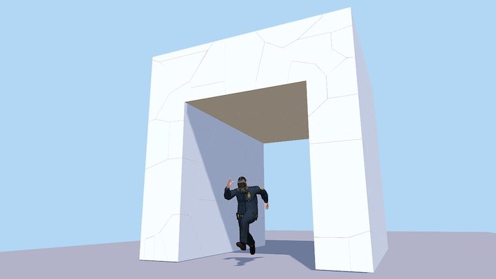 Demolition Contest - The Running Man 3D Model