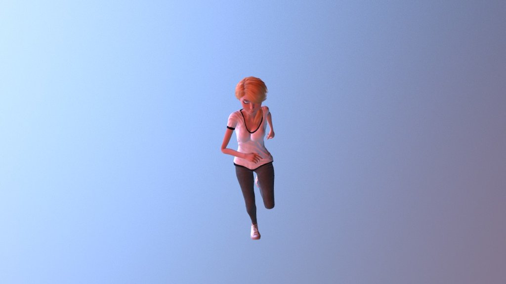 Front Flip Girl - 3D model by Mileyan26 [e3b5b27] - Sketchfab