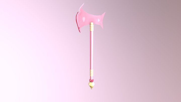 Cute battle axe 3D Model