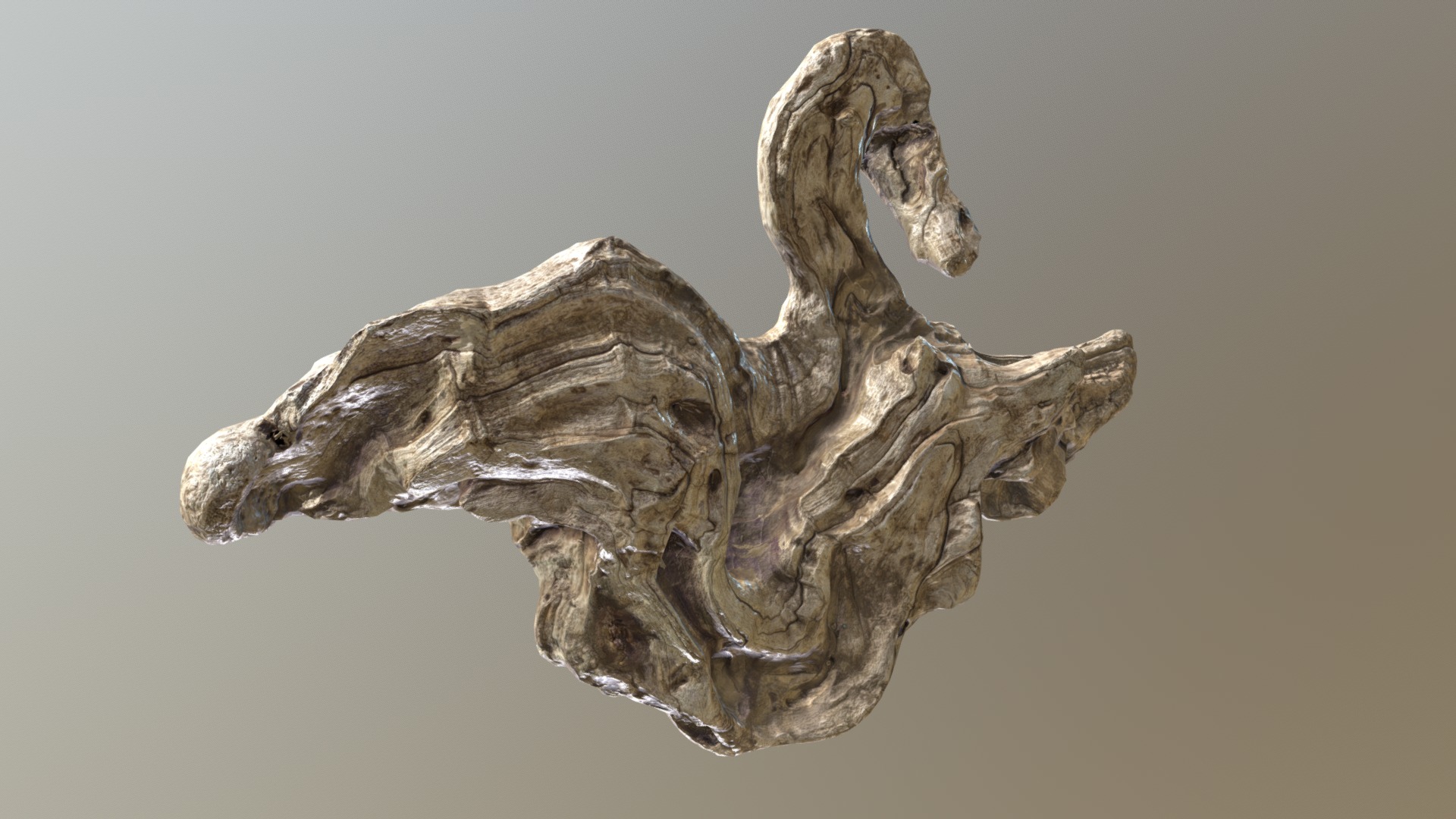 3D model Wood 01 - This is a 3D model of the Wood 01. The 3D model is about a statue of a horse.