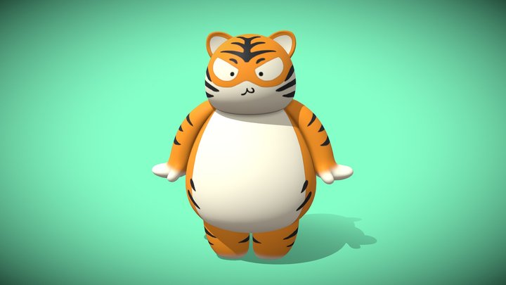 Toy Tiger 3D Model