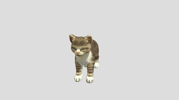 Baby Tabby Plumdrop - Perfect World - HighPoly 3D Model