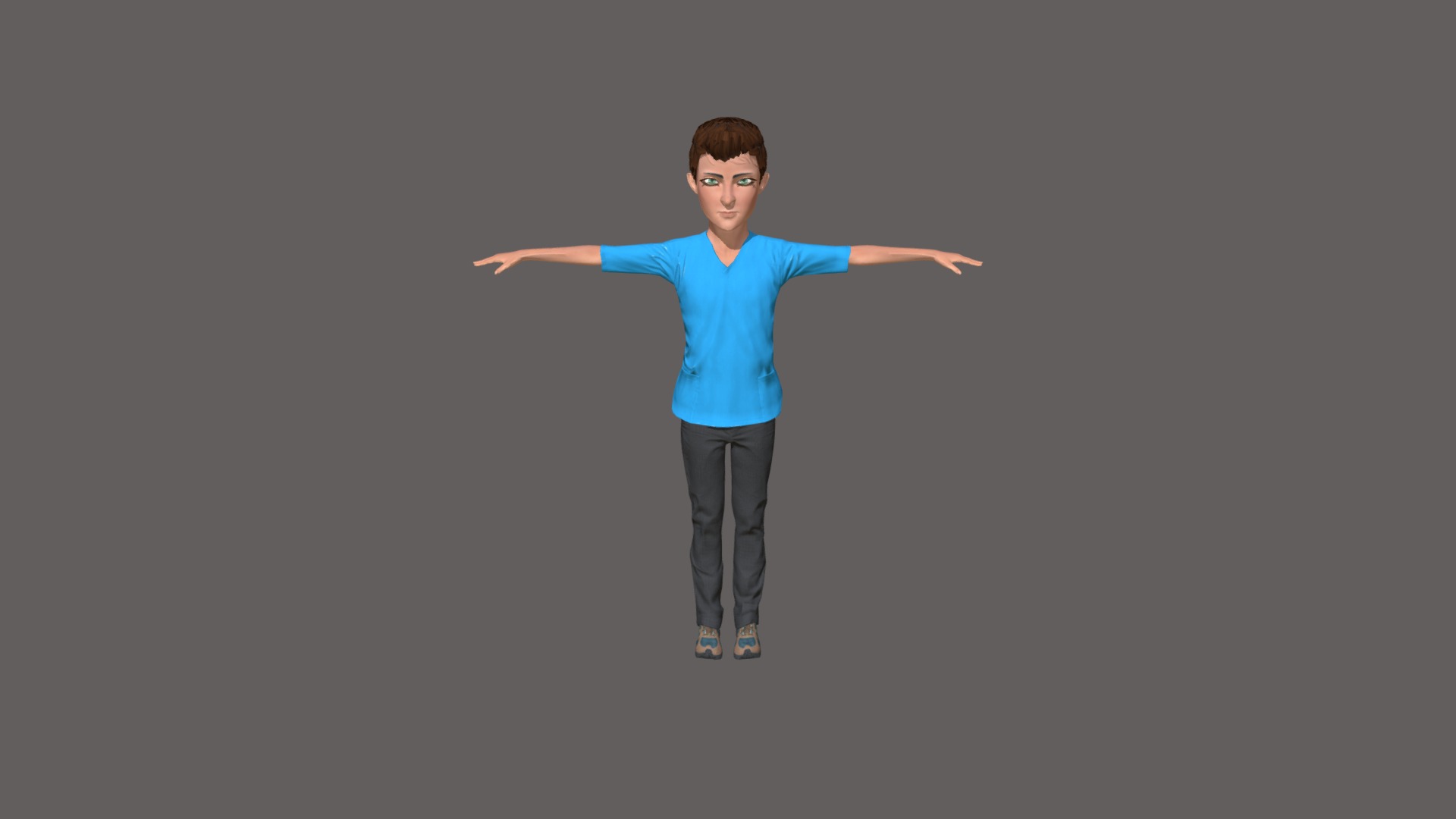 3D model Sky - This is a 3D model of the Sky. The 3D model is about a person standing on a circular object.