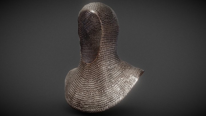 Knight Malien Headwear 3D Model