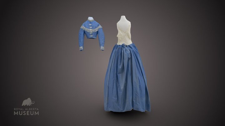 Blue Dress 3D Model
