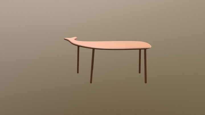 Whale desk 3D Model