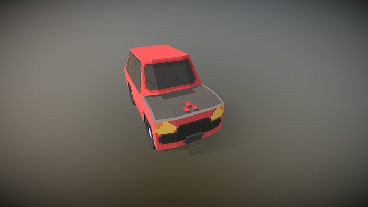 Red Car 3D Model