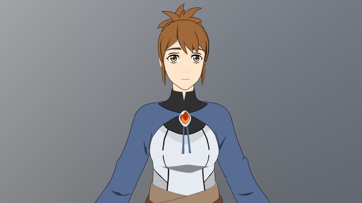 Marci from Dota Dragon's Blood series 3D Model