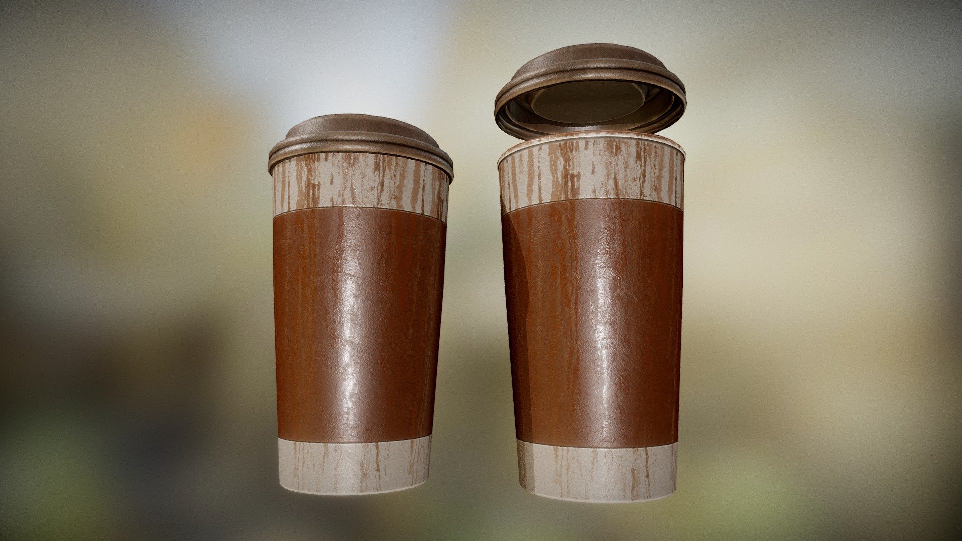 Coffee To Go Cup Low Poly And Junk Version 2
