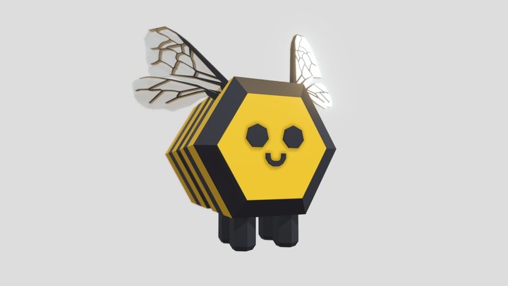 Bee - Low Poly 3D Model