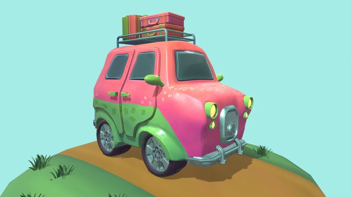 Stylized Car 3D Model