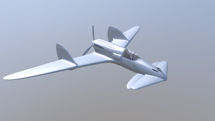 SAI Ambrosini S.S.4 (Animated) 3D Model