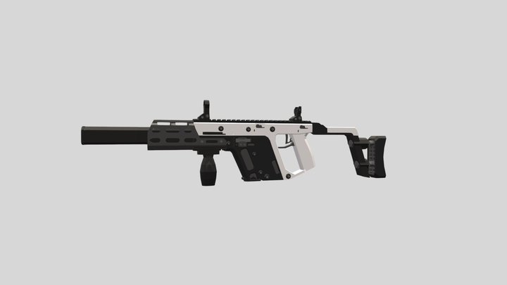 LowPoly KRISS Vector 3D Model