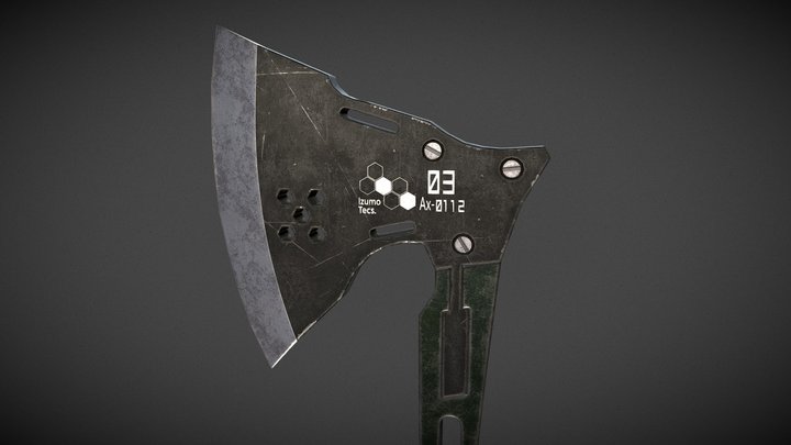 Kikoru's axe 03 Ax - 0112 3D Model