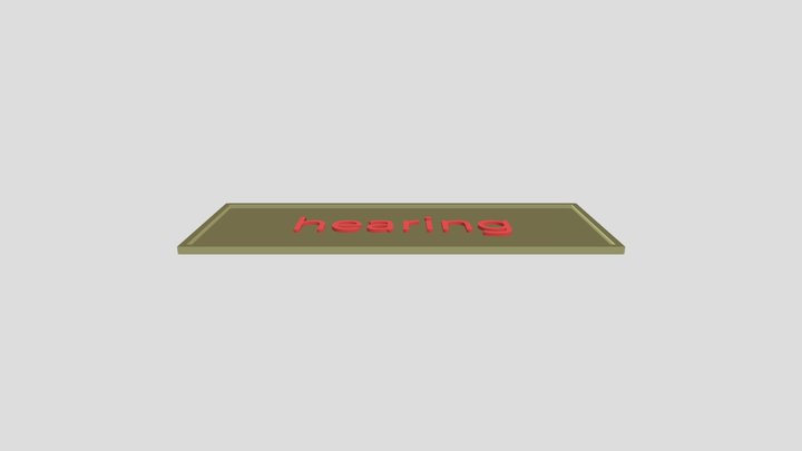 Hearing 3D Model