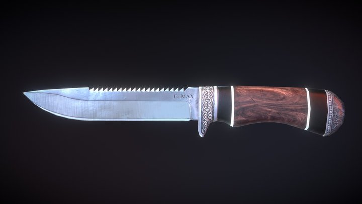 Hunter Knife 3D Model