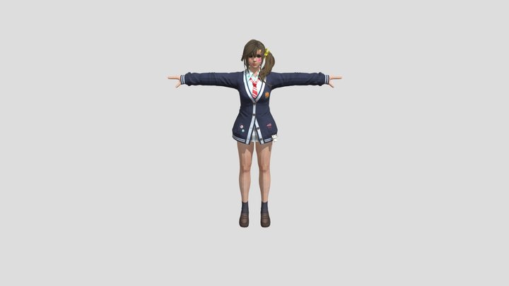 Giant Hentai Girl 2 3D Model